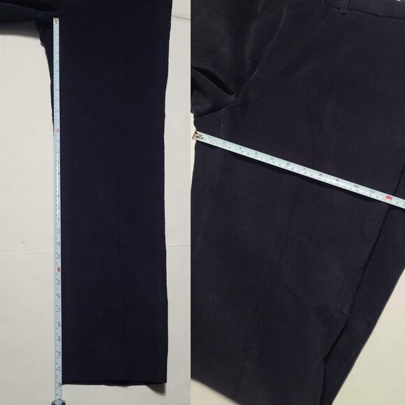 Lauren Ralph Lauren Mens 33W x 32L Navy Fine Wale Corduroy Pants - Picture 15 of 16